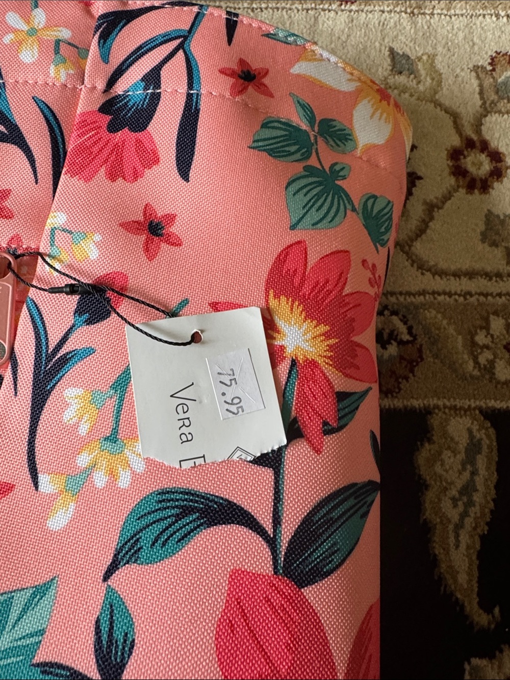 Vera Bradley ReActive
Drawstring Family Tote in the Paradise Bright Coral - Picture 10 of 11